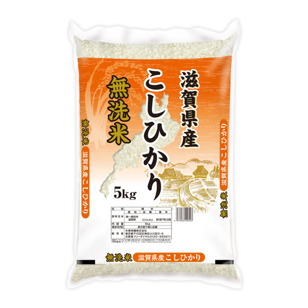 無洗米 5kg 滋賀県産コシヒカリ 1袋 米 お米 こしひかり
