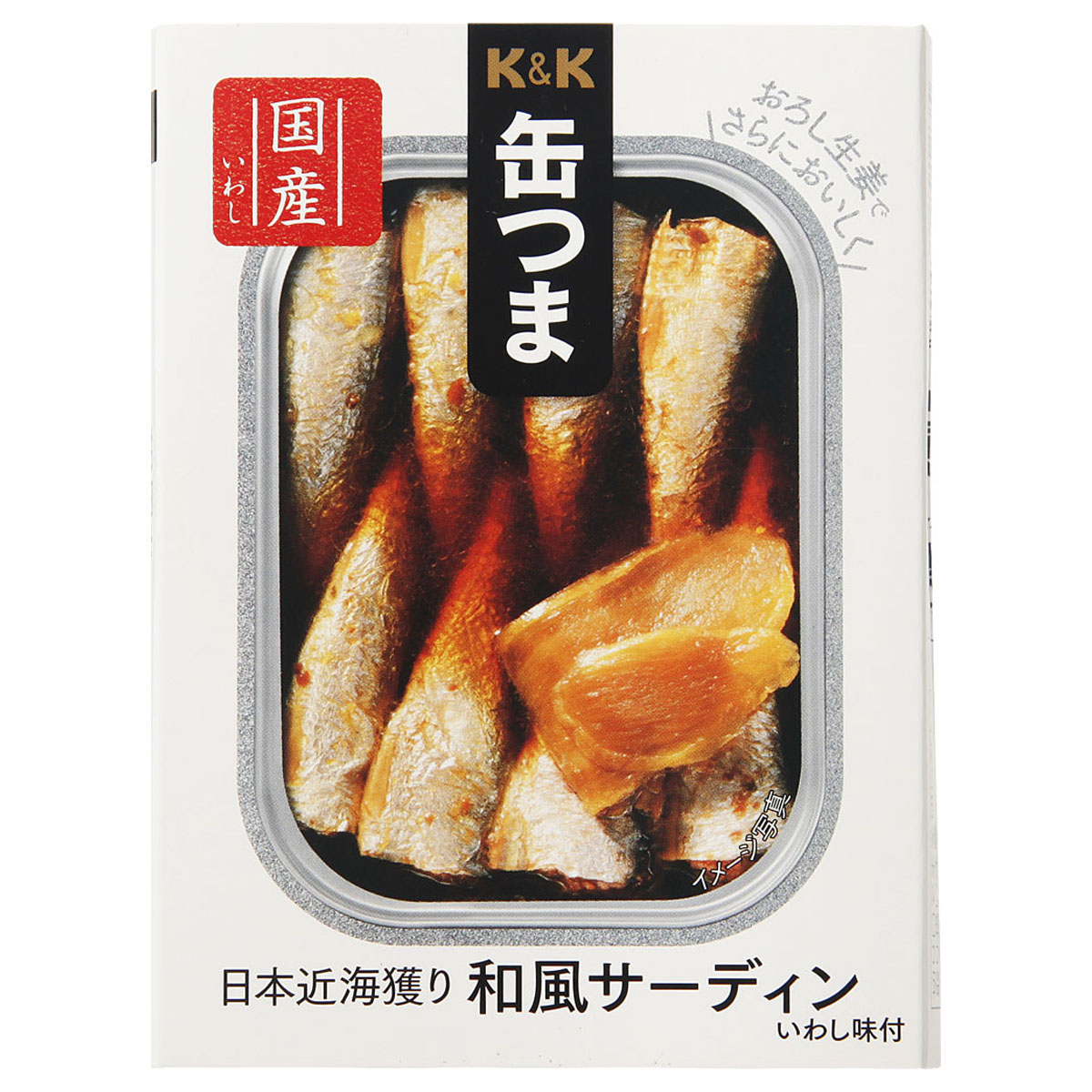 K&K 缶つま 日本近海獲り 和風サーディン 105g x6