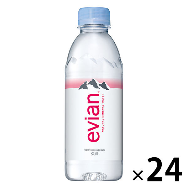 evian(エビアン) 伊藤園 330ml 1箱（24本入）【正規輸入品】【硬水】【ミネラルウォーター】